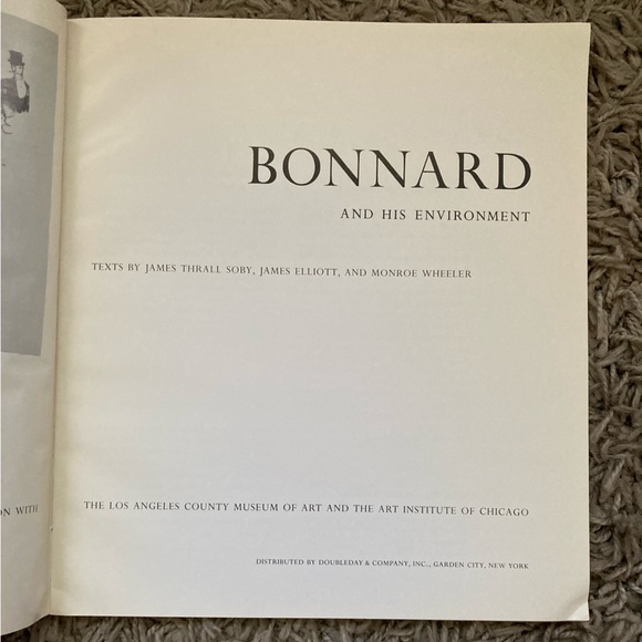 Bonnard and His Environment by SOBY - Pierre Bonnard - Vintage Bonnard Art Book - Picture 12 of 12
